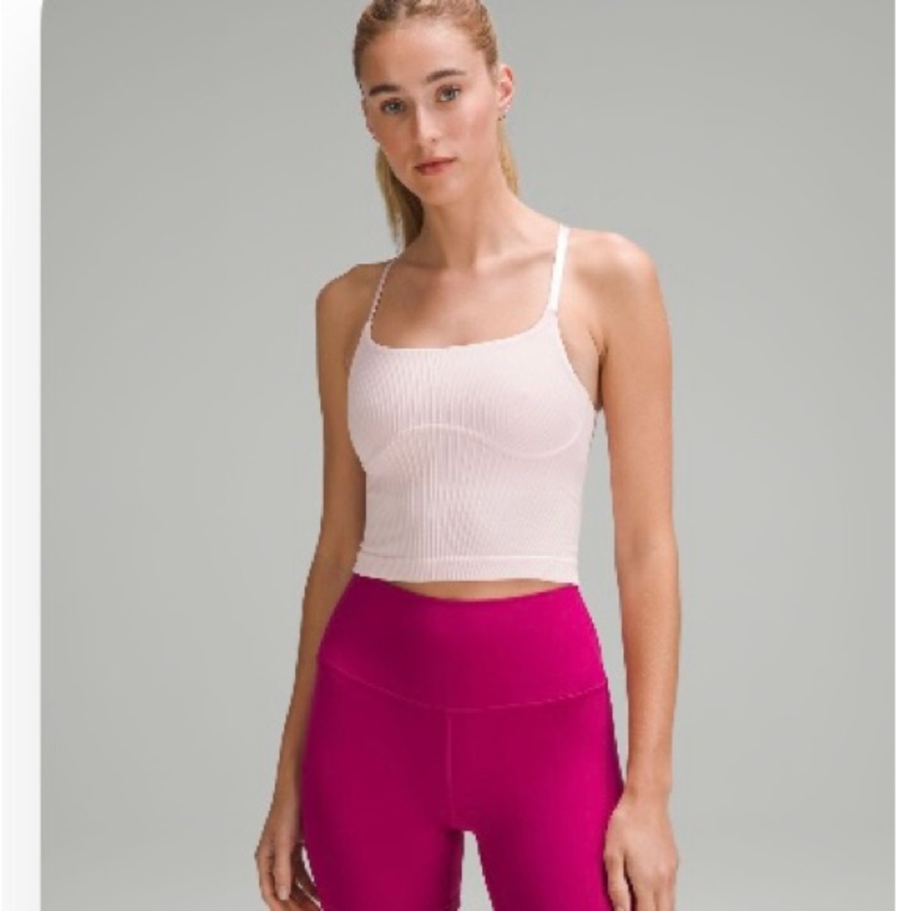 Strappy Seamless Yoga Shelf Tank Top
